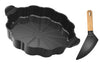 Plat à tarte Cookut Le Formidable avec coupe-tarte graphite