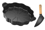 Plat à tarte Cookut Le Formidable avec coupe-tarte graphite
