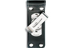 Etui cuir noir + clip pivotant Victorinox pour couteaux suisses 11,1cm - 4 à 10 pièces