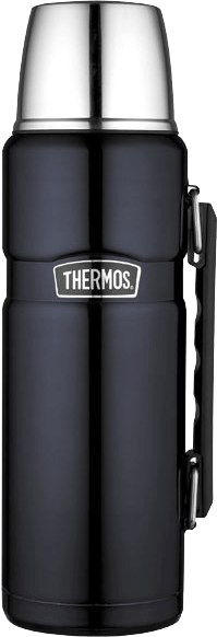Bouteille Thermos® King inox double paroi + tasse et poignée- 1.20L