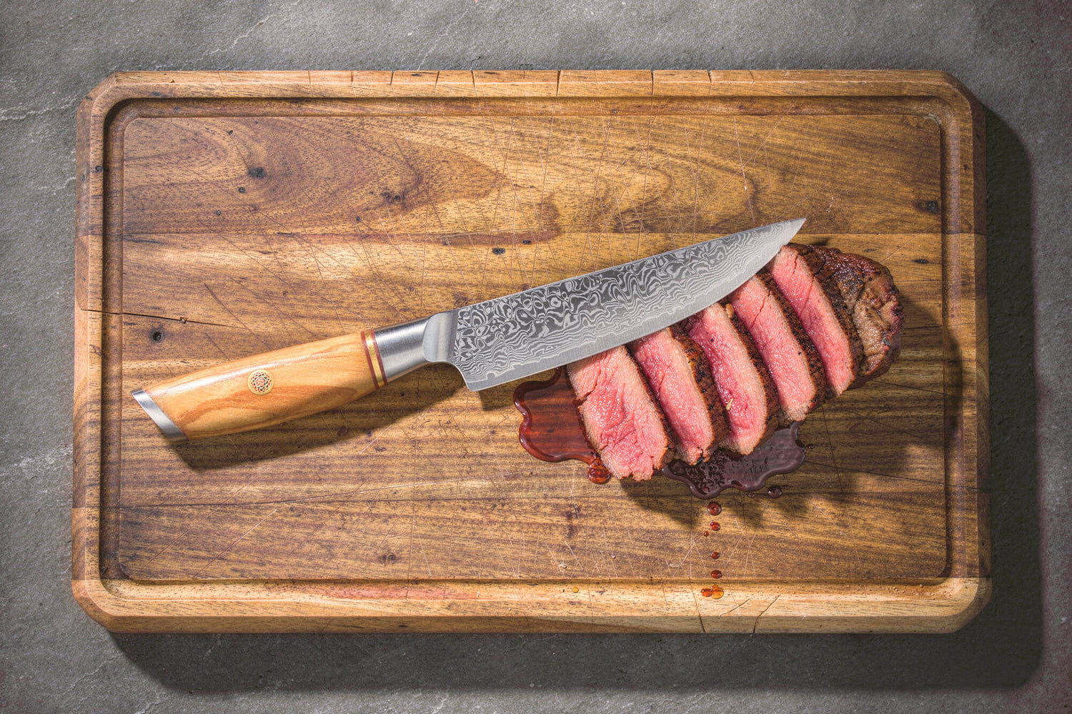 Couteau à steak Fukito Olive Damas 14Cr 12cm