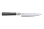 Coffret 3 couteaux Kai Wasabi Black : Universel 10cm et 15cm et Santoku 16,5cm