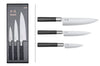 Coffret 3 couteaux Kai Wasabi Black : Universel 10cm et 15cm et Chef 20cm
