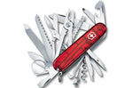 Couteau suisse Victorinox Swisschamp rouge translucide 91mm 33 fonctions