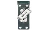 Etui cuir noir + clip pivotant Victorinox pour couteaux suisses 9,1cm - 6 à 14 pièces