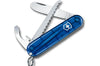 Couteau suisse pour enfant Victorinox My First 2 bleu translucide 84mm 9 fonctions