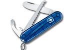 Couteau suisse pour enfant Victorinox My First 2 bleu translucide 84mm 9 fonctions