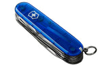 Couteau suisse Victorinox Huntsman bleu translucide 91mm 15 fonctions