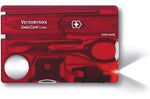 Carte SwissCard lite Victorinox 8 pièces rouge