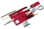 Carte SwissCard lite Victorinox 8 pièces rouge