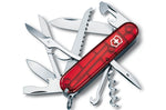 Couteau suisse Victorinox Huntsman rouge translucide 91mm 15 fonctions