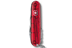 Couteau suisse Victorinox Huntsman rouge translucide 91mm 15 fonctions