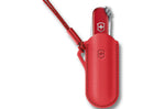 Etui cuir rouge Victorinox Style Icon pour couteaux suisses 7cm
