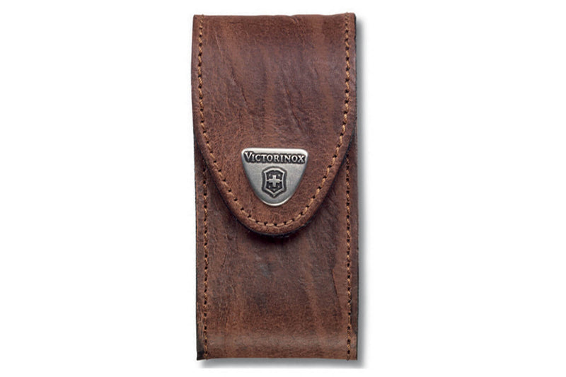 Etui cuir marron Victorinox pour couteaux suisses 9,1cm - 15 à 23 pièces