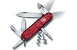 Couteau suisse Victorinox Spartan Lite rouge translucide 91mm 15 fonctions