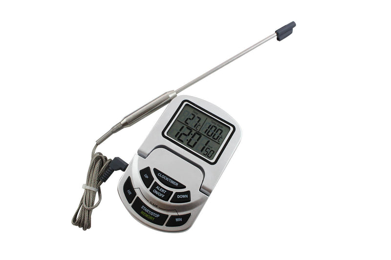 Thermomètre four inclinable digital de 0 à +300°C Alla France avec sonde inox