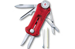 Couteau suisse Victorinox Golftool rouge translucide 91mm 10 fonctions