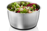 Essoreuse à salade Gefu PUSH IT en acier inoxydable 5L