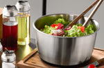 Essoreuse à salade Gefu PUSH IT en acier inoxydable 5L