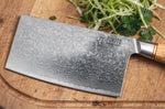 Couteau hachoir Fukito Olive Damas 14Cr 17cm