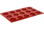 Moule professionnel en silicone Silikomart Silicon Flex 300x175mm 15 demi-sphères 4cm