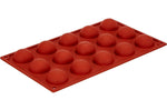 Moule professionnel en silicone Silikomart Silicon Flex 300x175mm 15 demi-sphères 4cm