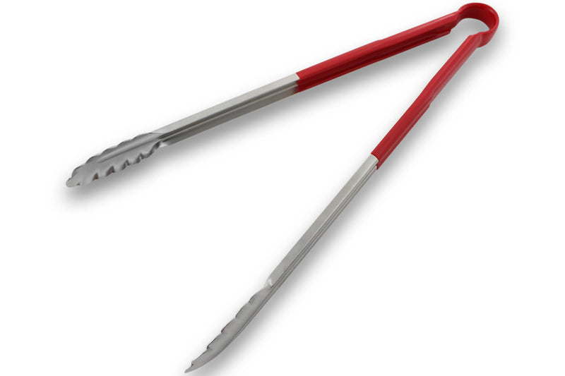 Pince de cuisine professionnelle 40cm manche antidérapant rouge