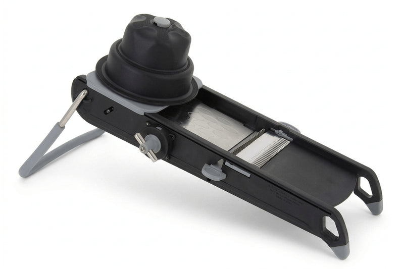 Mandoline De Buyer Swing Plus noire avec poussoir