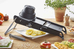 Mandoline De Buyer Swing Plus noire avec poussoir