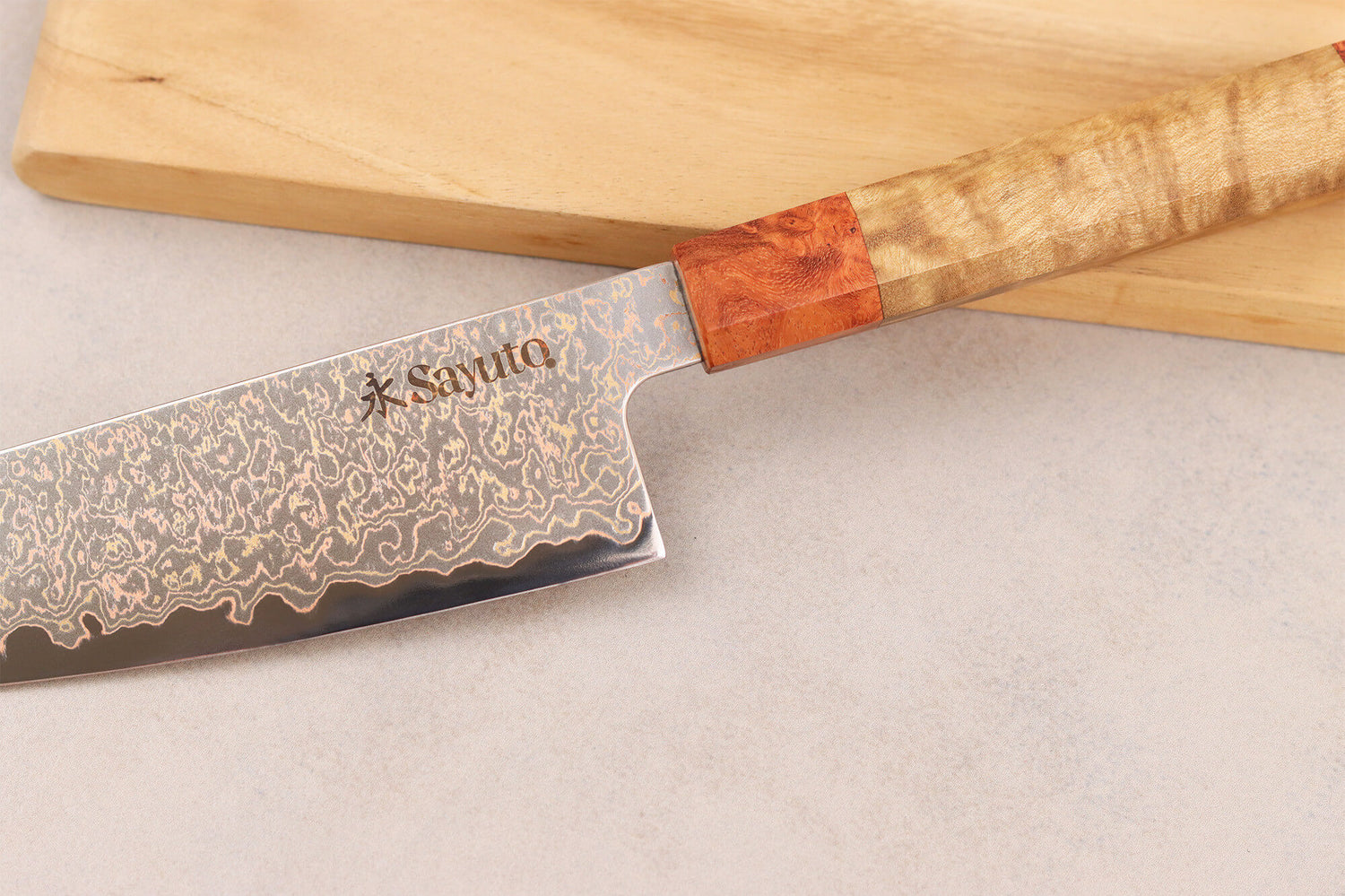 Couteau de chef 21cm Sayuto Érable Damas 12Cr