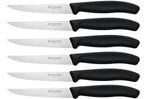 Set de 6 Couteaux steak lame 11cm Victorinox manche noir