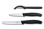 Set de 2 couteaux + 1 éplucheur Victorinox SwissClassic - Noir