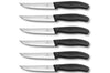 Set de 6 Couteaux à steak Victorinox lame 12cm manche noir