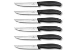 6 Couteaux à steak Victorinox lame crantée 12cm manche noir