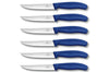 6 Couteaux à steak Victorinox lame crantée 12cm manche bleu