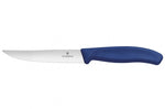 6 Couteaux à steak Victorinox lame crantée 12cm manche bleu