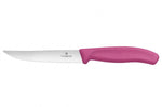 Set de 6 couteaux à steak Victorinox lame crantée 12cm manche rose