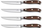Coffret 4 couteaux à steak Victorinox Grand Maître Wood forgés 12cm manche en érable