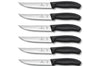 6 Couteaux à steak Gaucho lame 14cm manche noir Victorinox 6.7903.14