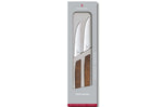 Set de 2 couteaux à steak Victorinox Swiss Modern lame dentée 12 cm manche noyer