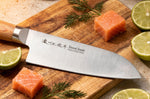 Couteau santoku 17cm japonais Satake Cutlery Pakkawood
