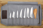 Mallette de couteaux vide Guillaume Léonard 8 places grise
