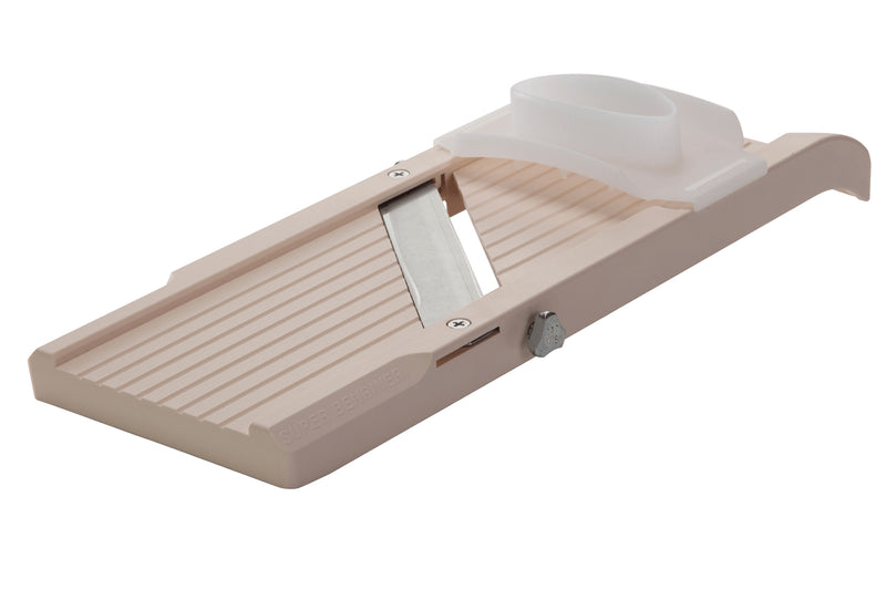 Mandoline japonaise professionnelle Super Benriner 3 lames + poussoir - Epaisseur réglable 0,5 à 4mm