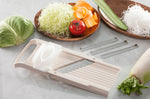 Mandoline japonaise professionnelle Super Benriner 3 lames + poussoir - Epaisseur réglable 0,5 à 4mm