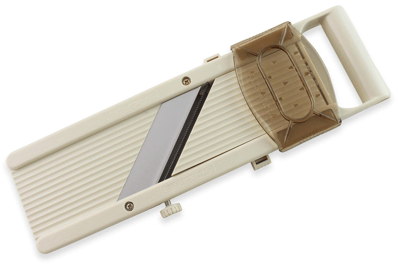 Mandoline japonaise 3 lames acier inox + poussoir