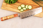 Couteau nakiri 17cm Sayuto Érable Damas 12Cr