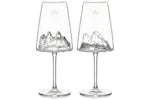 Coffret de 2 verres à vin Alaskan Maker Topographic Tre Cime di Lavaredo & Tofane