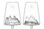 Coffret de 2 verres à vin Alaskan Maker Topographic Tre Cime di Lavaredo & Tofane