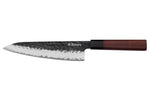Couteau de chef Sayuto Séquoia San Mai martelé 21cm