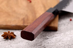 Couteau de chef Sayuto Séquoia San Mai martelé 21cm